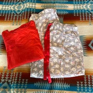 Pajama Red and Grey Polar Bear Bundle